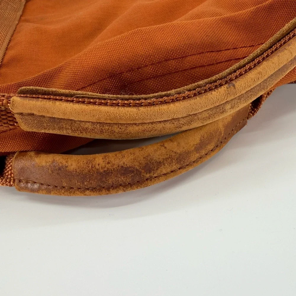 Vtg Whole Earth Provision Co Orange Canvas Field Bag Messenger Shoulder USA Made